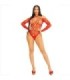 LEG AVENUE - BODY CROTCHLESS CON BRILLO ROJO