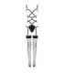 LIVCO CORSETTI FASHION - THIARA LC 20213 SET BODY + MEDIAS NEGRO S/M