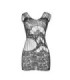 SUBBLIME - 951771 VESTIDO LARGO ESPALDA ABIERTA DE REJILLA NEGRO TALLA ÚNICA