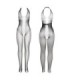 SUBBLIME - 951832 BODYSTOCKING ESPALDA ABIERTA Y DETALLES ENTRECRUZADOS NEGRO TALLA ÚNICA