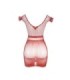 SUBBLIME - 951924 VESTIDO DE REJILLA CROCHÉ CORTO ROJO TALLA ÚNICA