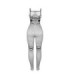 SUBBLIME - 952112 BODYSTOCKING DE REJILLA CON DETALLE EN PECHO Y VIENTRE NEGRO TALLA ÚNICA