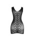 SUBBLIME - 952167 VESTIDO DE REJILLA CORTO ELÁSTICO NEGRO TALLA ÚNICA
