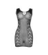 SUBBLIME - 952167 VESTIDO DE REJILLA CORTO ELÁSTICO NEGRO TALLA ÚNICA