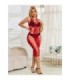 SUBBLIME - 952327 VESTIDO DE REJILLA LARGO ROJO TALLA ÚNICA