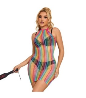SUBBLIME - 952341 VESTIDO DE REJILLA ARCOIRIS TALLA ÚNICA