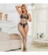 SUBBLIME - 952358 BODYSTOCKING DE REJILLA CUELLO HALTER ARCOIRIS XS/M