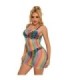 SUBBLIME - 952365 VESTIDO DE REJILLA HOMBROS DESCUBIERTOS ARCOIRIS TALLA ÚNICA