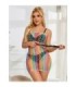 SUBBLIME - 952365 VESTIDO DE REJILLA HOMBROS DESCUBIERTOS ARCOIRIS TALLA ÚNICA
