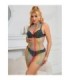SUBBLIME - 952433 VESTIDO DE REJILLA SIN MANGAS CON CUELLO ALTO ARCOIRIS TALLA ÚNICA