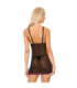 LIVCO CORSETTI FASHION - RAMLAH CF 90462 CAMISA + TANGA NEGRO L/XL