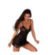 LIVCO CORSETTI FASHION - MELISENDA CF 1709 ALBORNOZ + CAMISA + TANGA NEGRO S