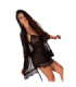 LIVCO CORSETTI FASHION - MELISENDA CF 1709 ALBORNOZ + CAMISA + TANGA NEGRO S