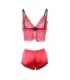 SUBBLIME - 953904 SET 3 PIEZAS ENCAJE Y SATEN ROJO L/XL