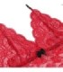 SUBBLIME - 953904 SET 3 PIEZAS ENCAJE Y SATEN ROJO L/XL