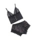 SUBBLIME - 953935 PIJAMA SEXY SATEN Y  ENCAJE NEGRO S/M