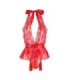 SUBBLIME - 953973 BODY SEXY CON VOLANTES + CINTURÓN ROJO S/M