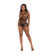 LEG AVENUE - SET CAMISETA & PANTALON REJILLA NEGRO