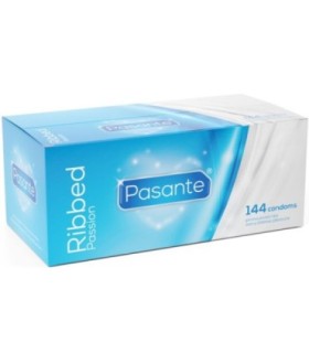 PASANTE - RIBBED PASSION PRESERVATIVOS CAJA 144 UNIDADES