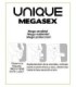 UNIQ - MEGASEX PRESERVATIVOS SENSITIVOS CON LIGUERO SIN LATEX 3 UNIDADES