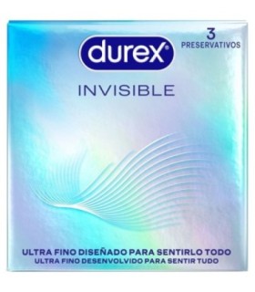 DUREX - PRESERVATIVOS INVISIBLE ULTRA FINO 3 UNIDADES