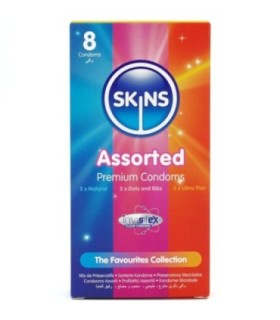 SKINS - SURTIDO PRESERVATIVOS PREMIUM PACK 8