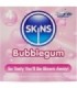 SKINS - PRESERVATIVOS PREMIUM SABOR CHICLE PACK 4