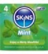 SKINS - PRESERVATIVOS PREMIUM SABOR MENTA PACK 4
