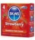 SKINS - PRESERVATIVOS PREMIUM SABOR FRESA PACK 4