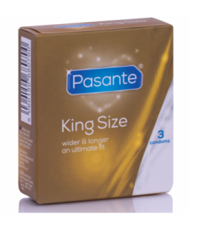 PASANTE - PRESERVATIVOS KING MS LARGOS Y ANCHOS 3 UNIDADES
