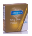 PASANTE - PRESERVATIVOS KING MS LARGOS Y ANCHOS 3 UNIDADES