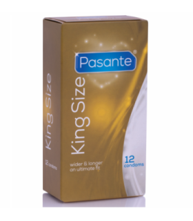 PASANTE - PRESERVATIVOS KING MS LARGOS Y ANCHOS 12 UNIDADES