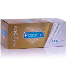 PASANTE - PRESERVATIVOS KING MS LARGOS Y ANCHOS CAJA 144 UNIDADES