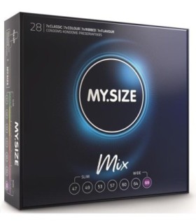 MY SIZE - MIX PRESERVATIVOS 69 MM 28 UNIDADES