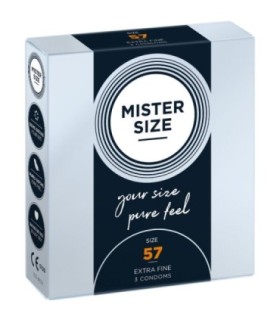 MISTER SIZE - PRESERVATIVOS TALLA L 57 MM (3 UNIDADES)