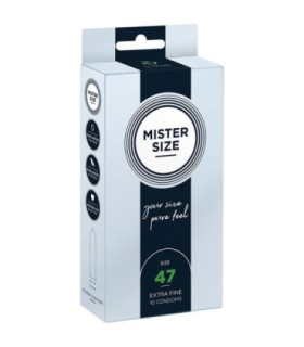 MISTER SIZE - PRESERVATIVOS TALLA XS 47 MM (10 UNIDADES)