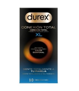 DUREX - CONEXIÓN TOTAL XL ULTRA FINO PLUS SIN LÁTEX 10 UNIDADES