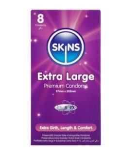 SKINS - TAMAÑO XL PRESERVATIVOS PREMIUM PACK 8