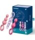 SATISFYER - ANAL PLUGS SET 3 PCS TRICOLOR