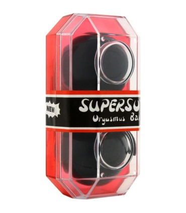 SEVEN CREATIONS - SUPERSOFT BOLAS ORGASMICAS NEGRO