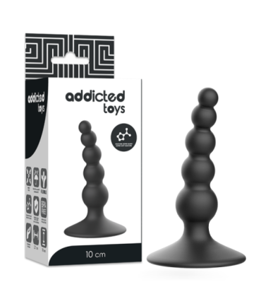 ADDICTED TOYS - ANAL SEXUAL PLUG 10 CM NEGRO