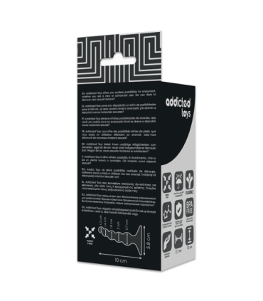 ADDICTED TOYS - ANAL SEXUAL PLUG 10 CM NEGRO
