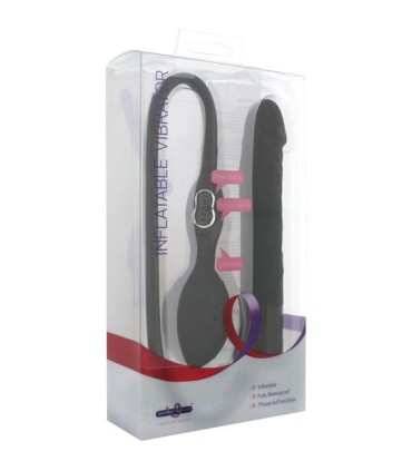 SEVEN CREATIONS - VIBRADOR HINCHABLE NEGRO