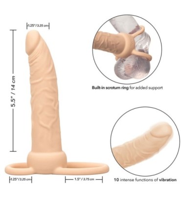 CALEXOTICS - PERFORMANCE MAXX DOBLE PENETRADOR RECARGABLE PIEL CLARO