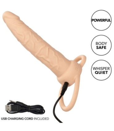 CALEXOTICS - PERFORMANCE MAXX DOBLE PENETRADOR RECARGABLE PIEL CLARO