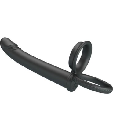 PRETTY LOVE - MOSES ANILLO DOBLE PENE PARA DONLE PENETACIÓN NEGRO