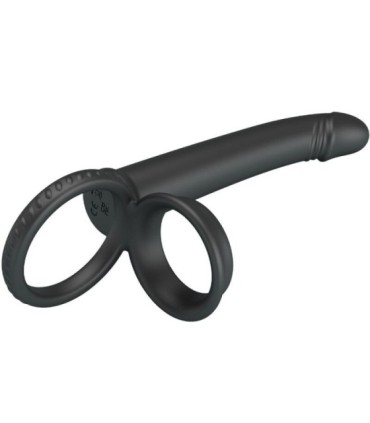 PRETTY LOVE - MOSES ANILLO DOBLE PENE PARA DONLE PENETACIÓN NEGRO