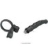 PRETTY LOVE - TATUM ANILLO VIBRADOR PENE CON PLUG 10 VIBRACIONES NEGRO