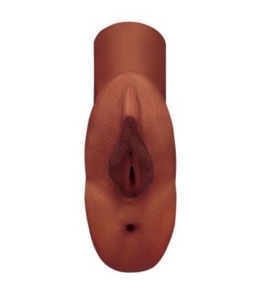 PDX PLUS - PERFECT PUSSY DOUBLE STROKER MASTURBADOR VAGINA Y ANO MARRÓN