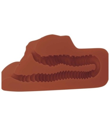 PDX PLUS - PERFECT PUSSY DOUBLE STROKER MASTURBADOR VAGINA Y ANO MARRÓN